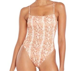 NWT VITAMIN A Jenna Sand Snake Print Bikini size S/6